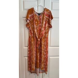 New C. Wonder by Christian Siriano Python Print Midi Dress  Plus 3x